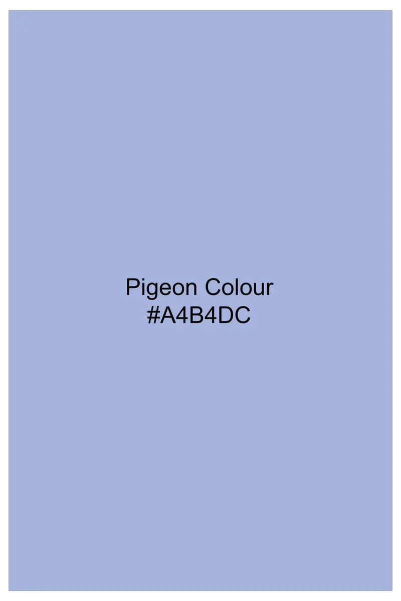 Pigeon Blue Luxurious Linen Kurta Shirt 9