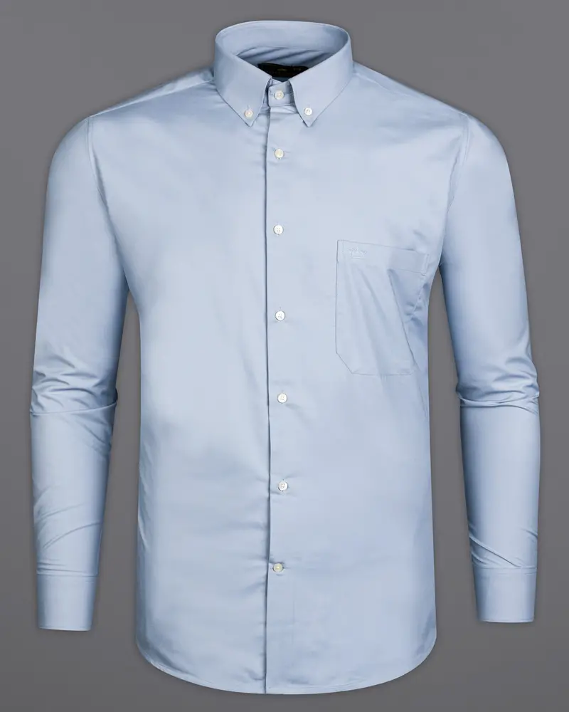 Pigeon Gray Twill Premium Cotton Shirt 5