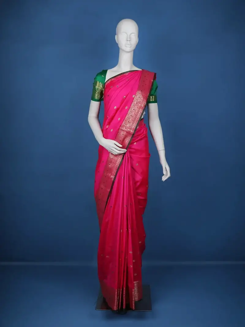 Pink Diamond Designed Soft Silk Saree 1