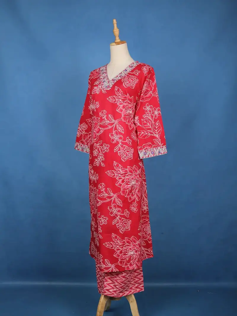 Pink Floral Design Cotton Salwar Suit 3