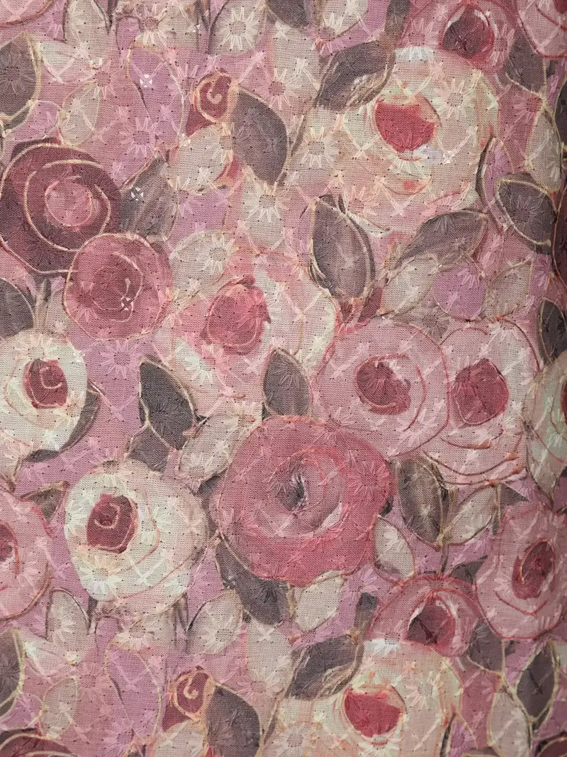 Pink Floral Designed Cotton Salwar Suit 3