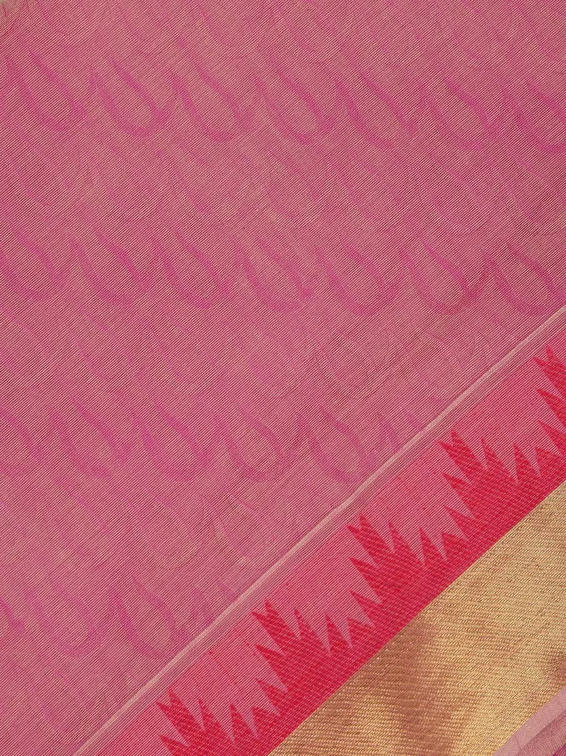Pink Wave Woven Design Cotton Saree 2