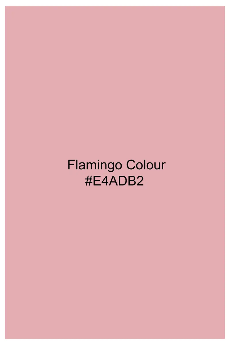 Pinkflair-Flamingo Solid Oxford Premium Cotton Semi Formal Shirt 6