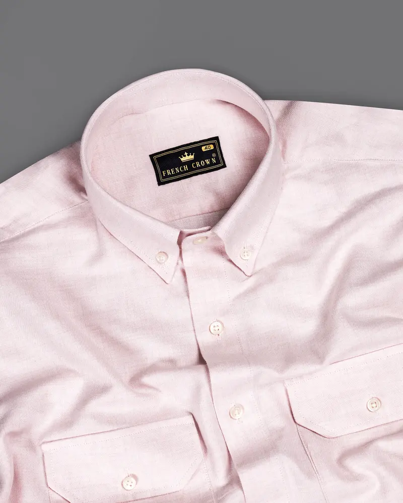 Pinocchio Peach Royal Oxford Overshirt/Shacket 5