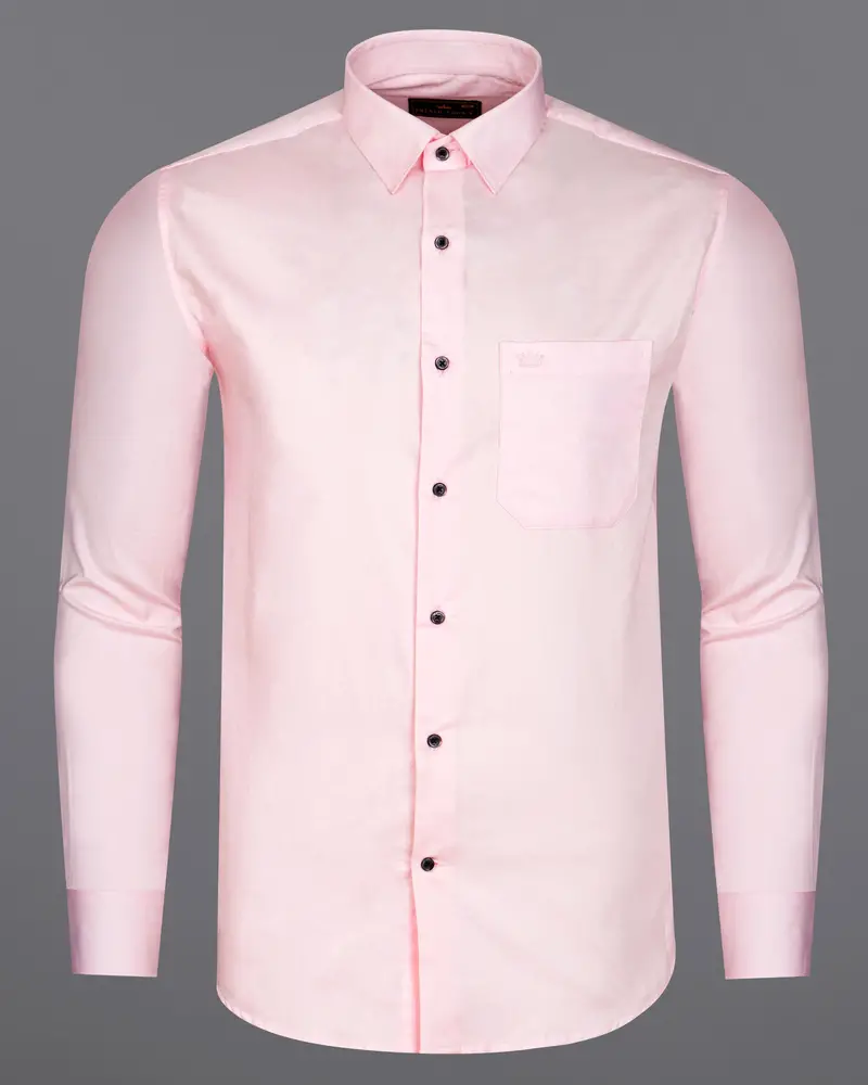 Pinocchio Pink Subtle Sheen Super Soft Premium Cotton Shirt 6