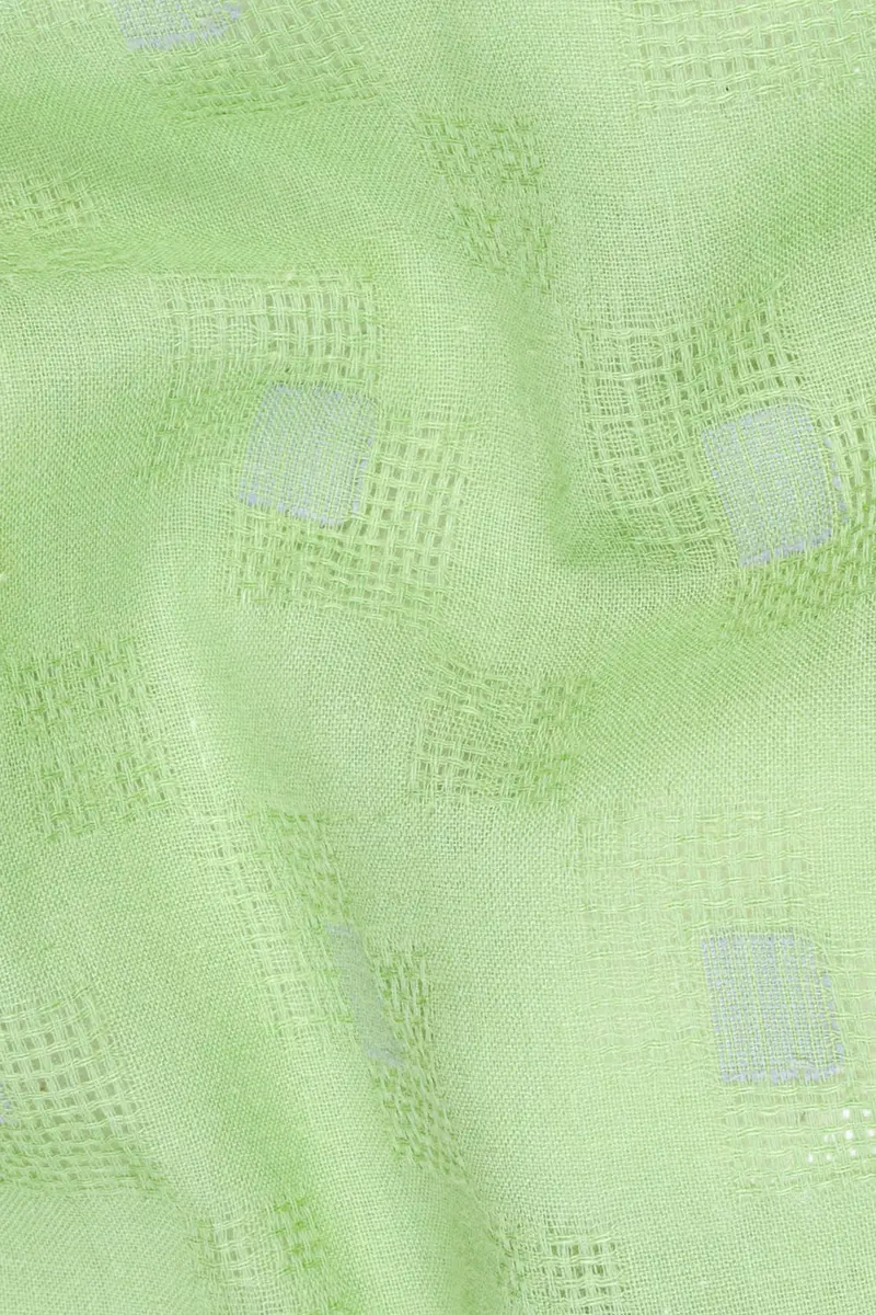 Pixie Green Geometric Dobby Textured Premium Giza Cotton Kurta Set 3