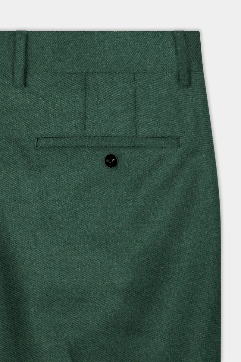 Plantation Green Tweed Pant 4