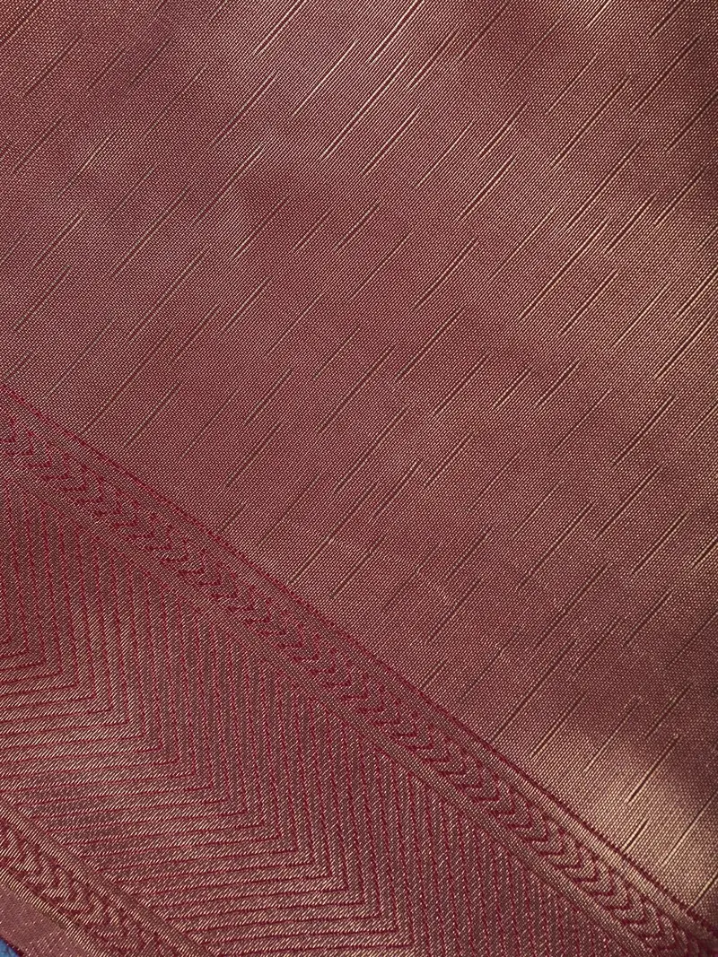 Plum Wine Minimal Design Woven Tissue Silk Saree 2