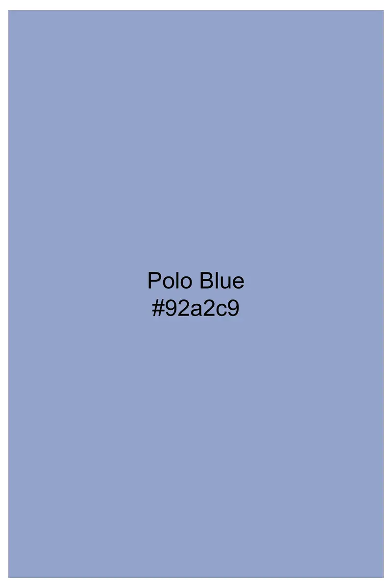 Polo Blue Paisley Printed Jacquard Premium Giza Cotton Shirt 7