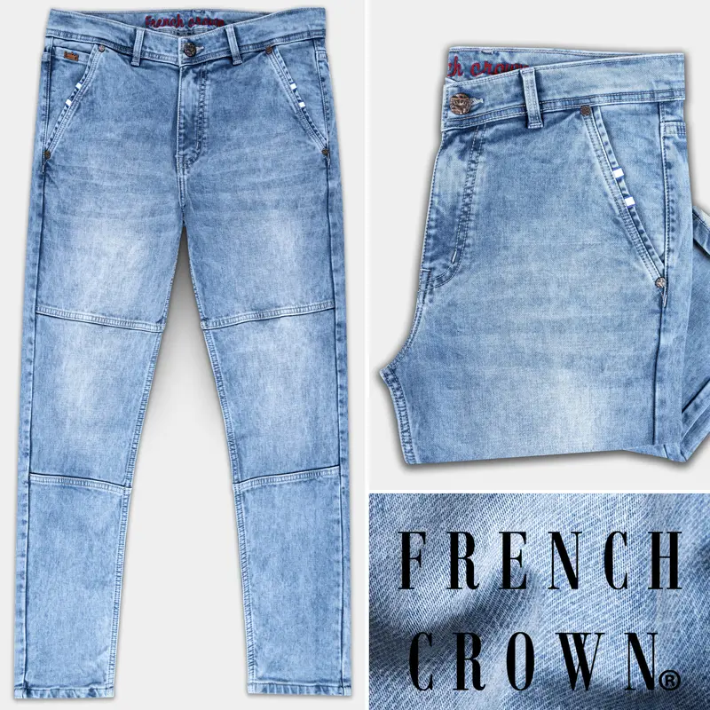 Polo Blue Whiskering Wash Stretchable Denim 1