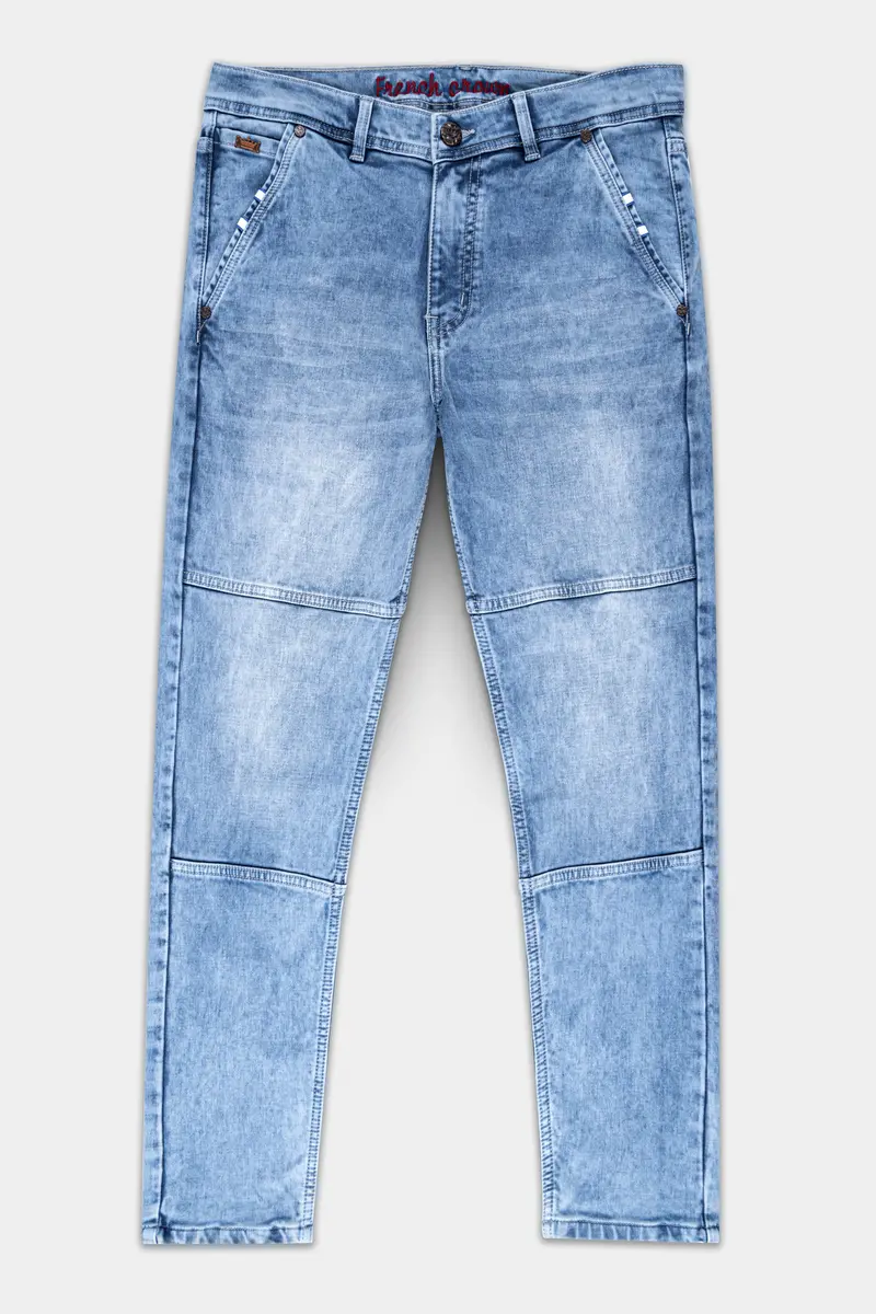 Polo Blue Whiskering Wash Stretchable Denim 2