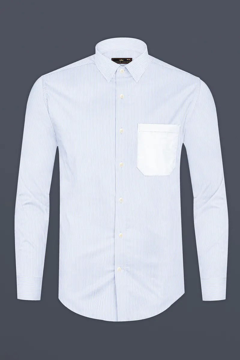 Porcelain Striped Royal Oxford 2