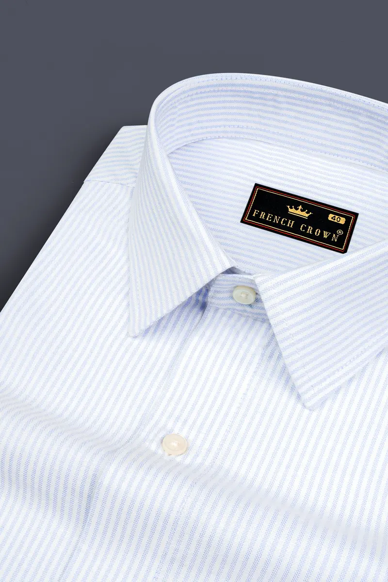 Porcelain Striped Royal Oxford 4