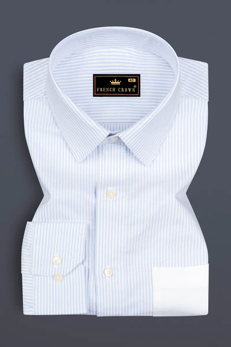 Porcelain Striped Royal Oxford 5