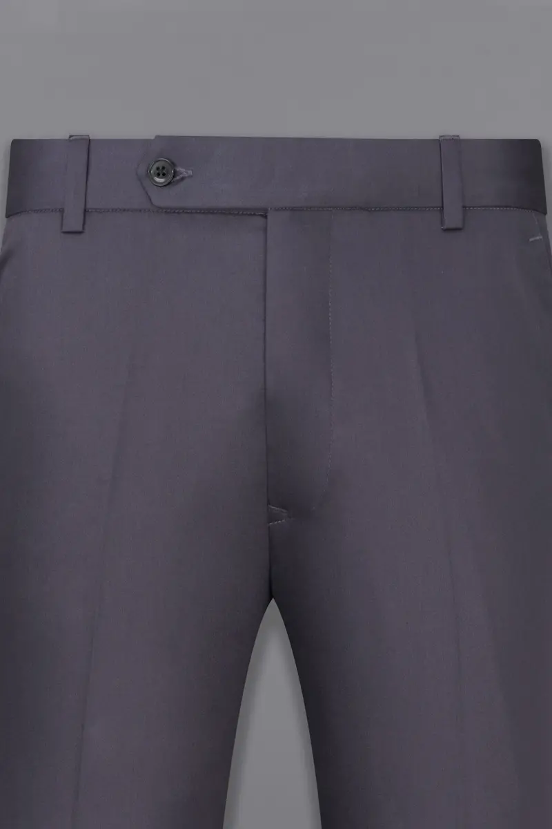 Porpoise Gray Subtle Sheen Bandhgala Suit 12