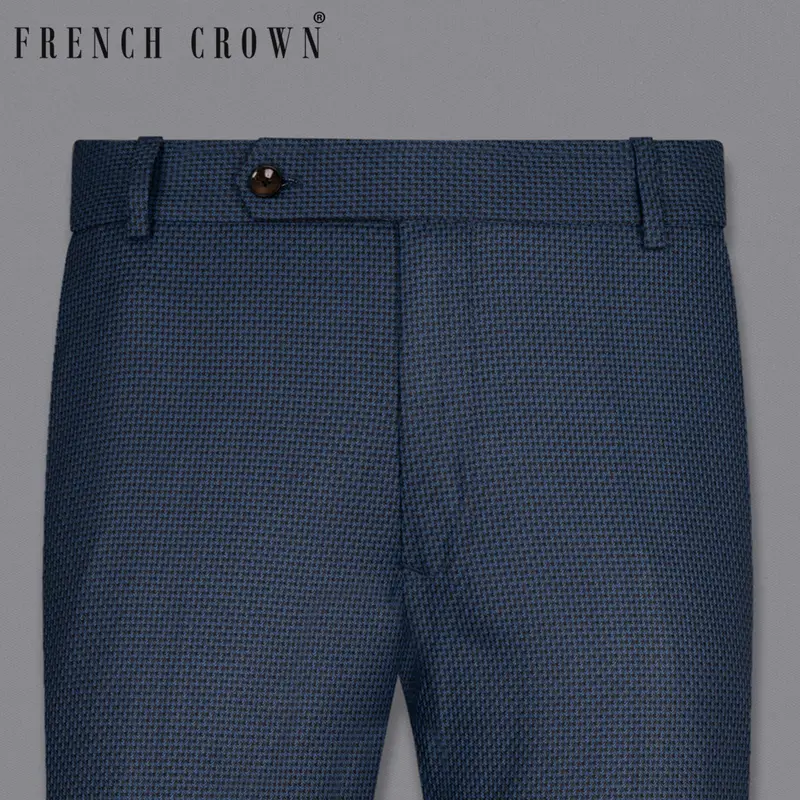 Port Gore Blue Wool Rich Pant 1