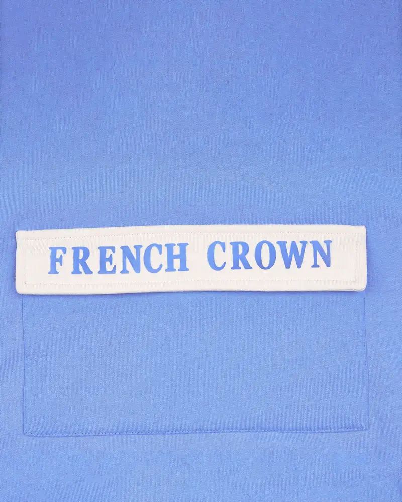Portage Blue And White Full Sleeve Premium Cotton Jersey Hoodie Sweatshirt 3