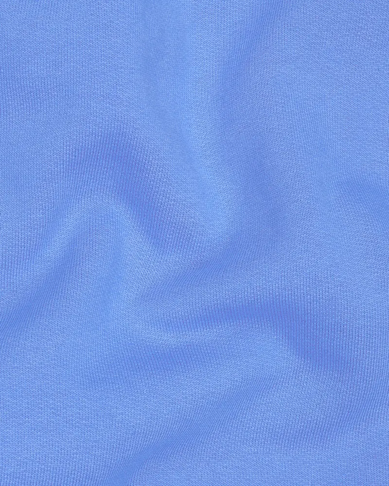 Portage Blue And White Full Sleeve Premium Cotton Jersey Hoodie Sweatshirt 5