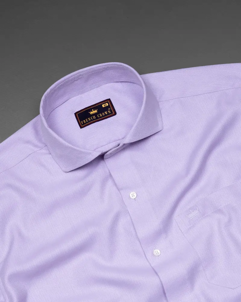 Prelude Blue Herringbone Premium Cotton Shirt 5
