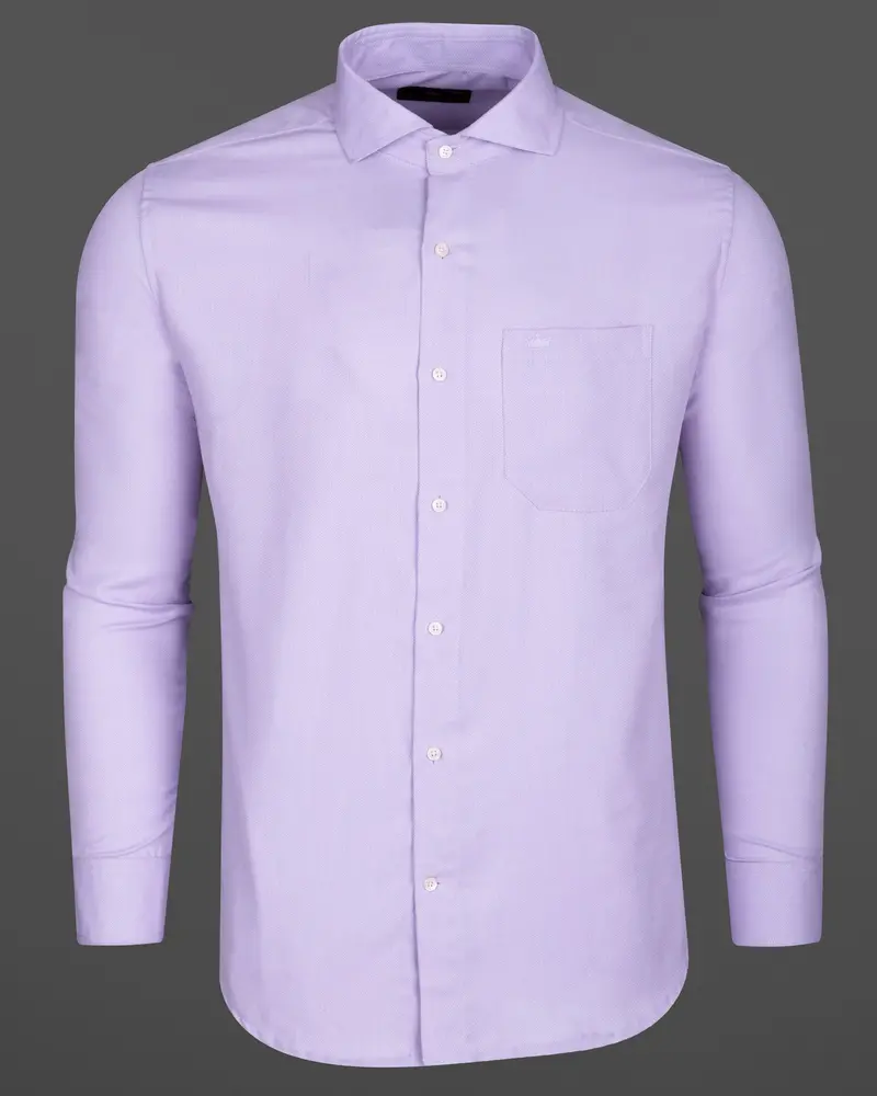 Prelude Blue Herringbone Premium Cotton Shirt 6