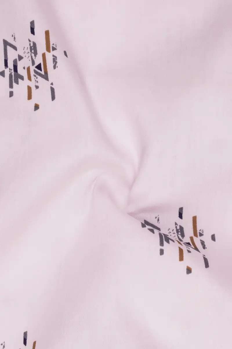 Prim Pink Printed Super Soft Premium Cotton Shirt 3