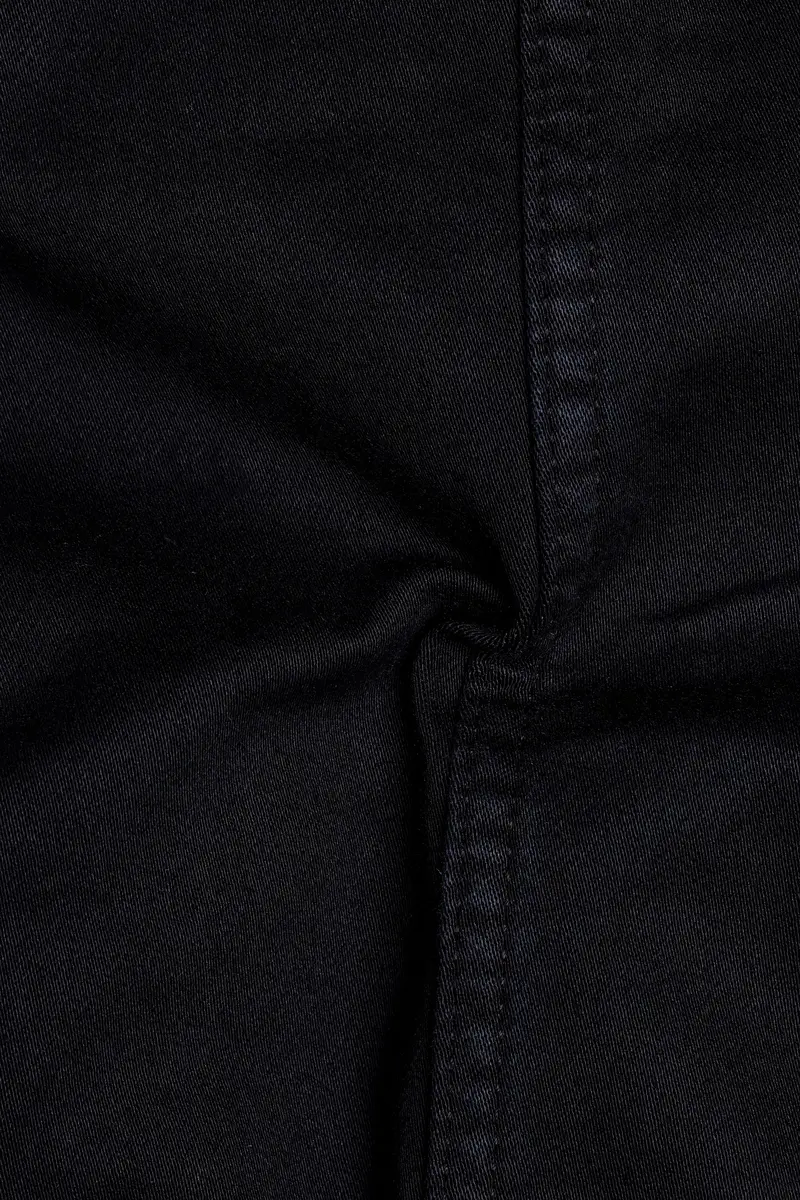 Prowla-Jaguar Black Clean Look Stretchable Cargo Denim 3