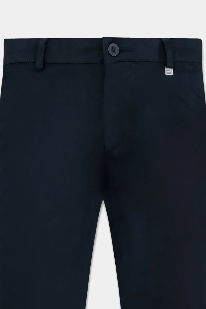 Prussian Blue Premium Cotton Chinos Pant 2