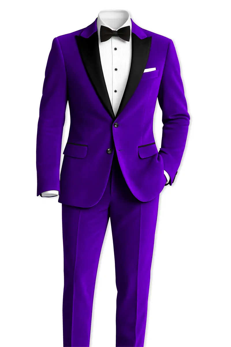 Purvion-Christalle Purple Velvet Stretchable Waistband Pant 7