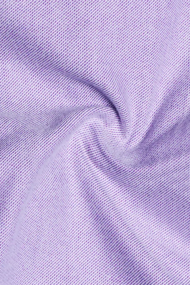 Purzel-Waterloo Purple Heavyweight Flannel Cotton Designer Casual Shirt 3