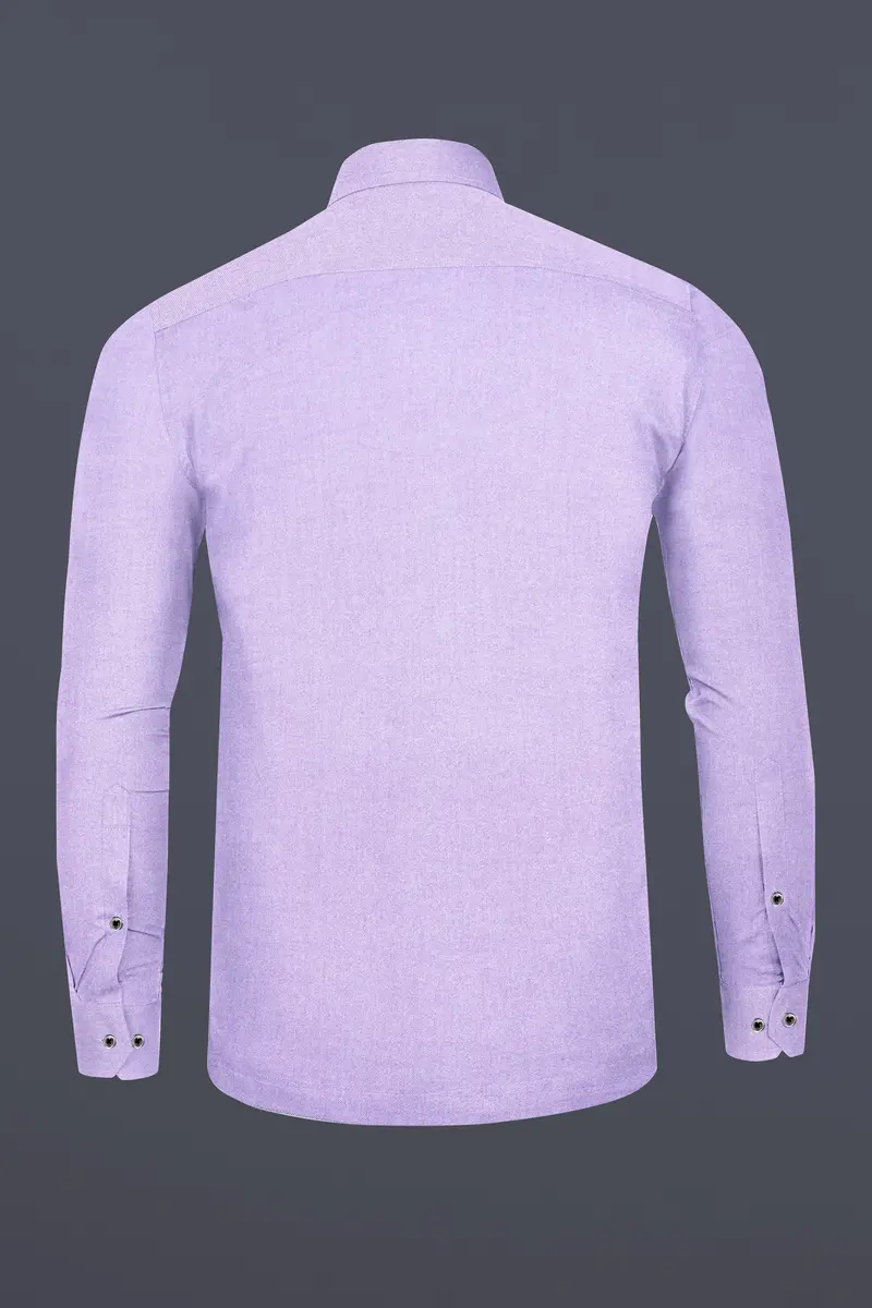 Purzel-Waterloo Purple Heavyweight Flannel Cotton Designer Casual Shirt 7