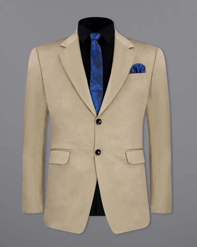 Quicksand Brown Stretchable Premium Cotton Traveler Suit 9