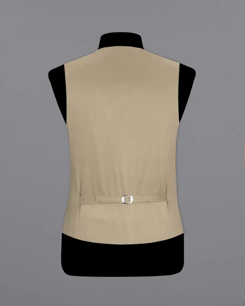 Quicksand Brown Stretchable Premium Cotton Traveler Waistcoat 6