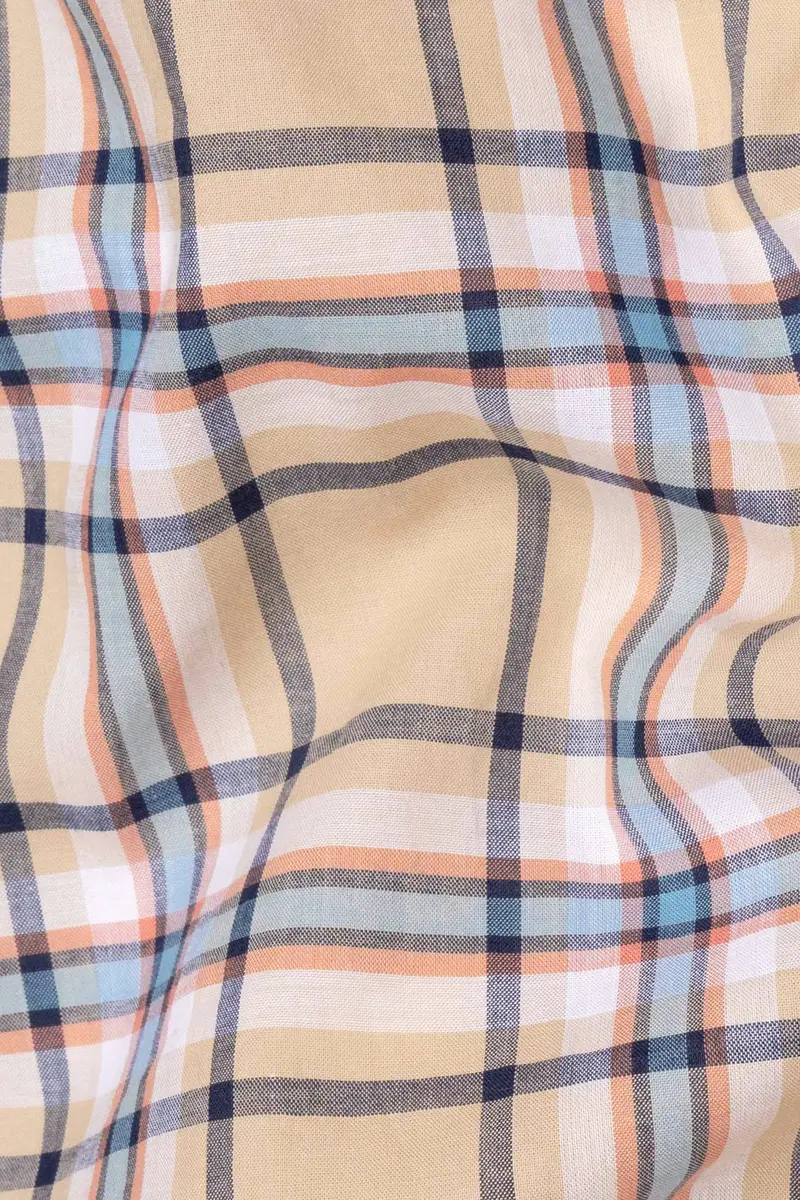 Raffia Brown Plaid Premium Cotton Shirt 2