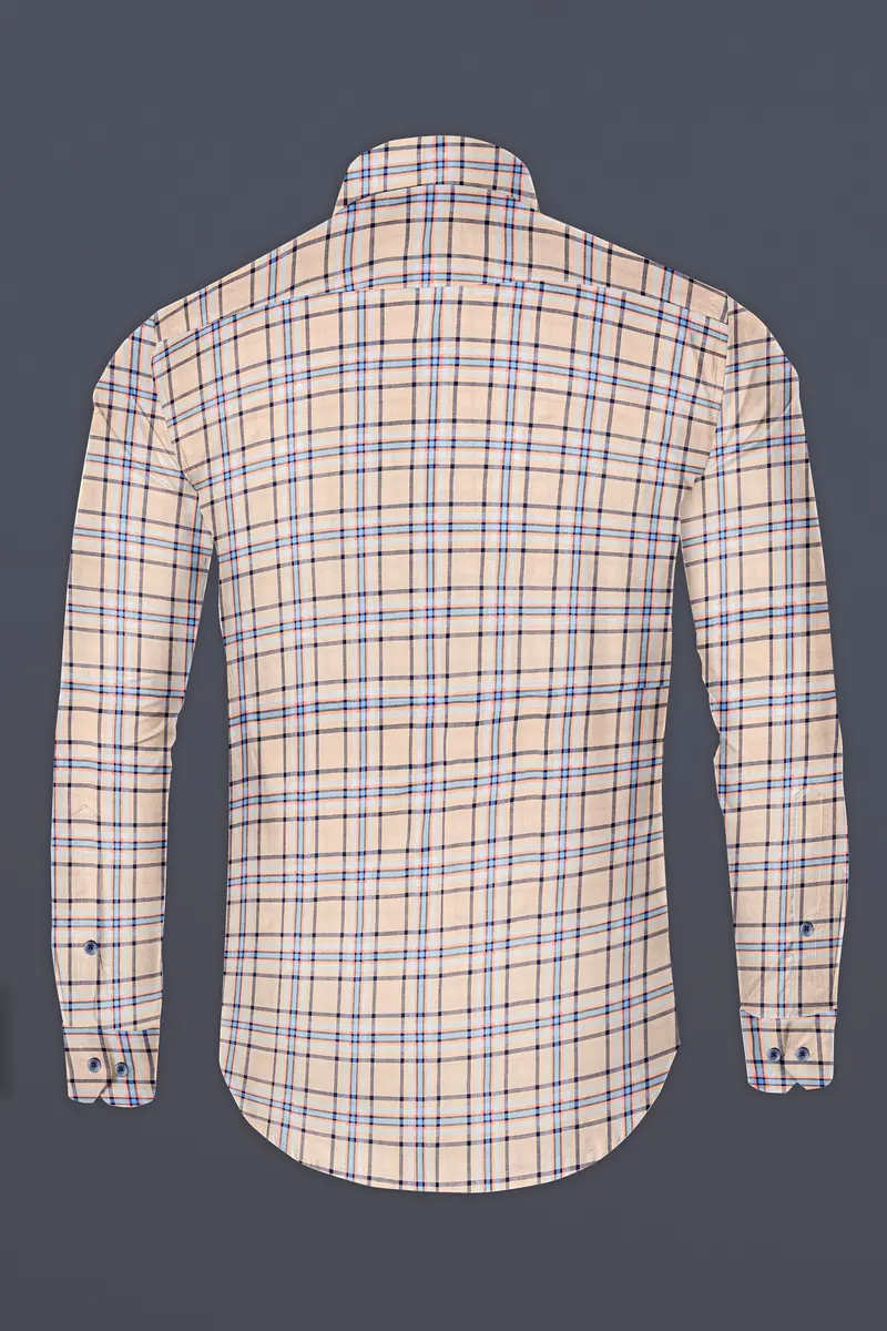 Raffia Brown Plaid Premium Cotton Shirt 5