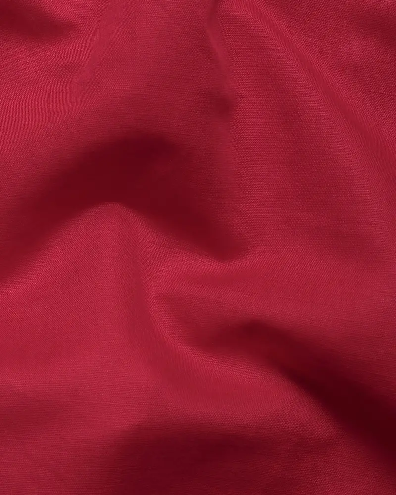 Red Kurta Style Luxurious Linen Shirt 2