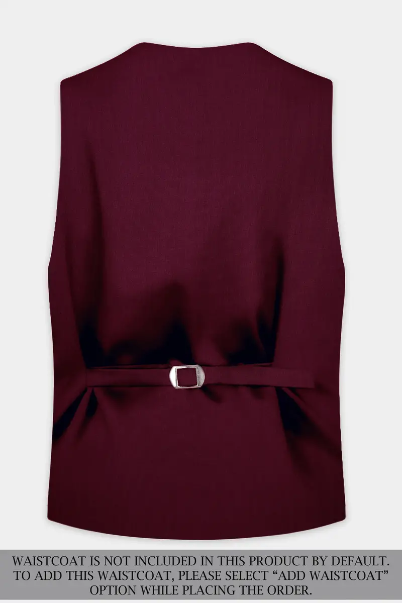 Regal Maroon-Tamarind Solid Wool Rich Single Breasted Slight Stretch Suit 17