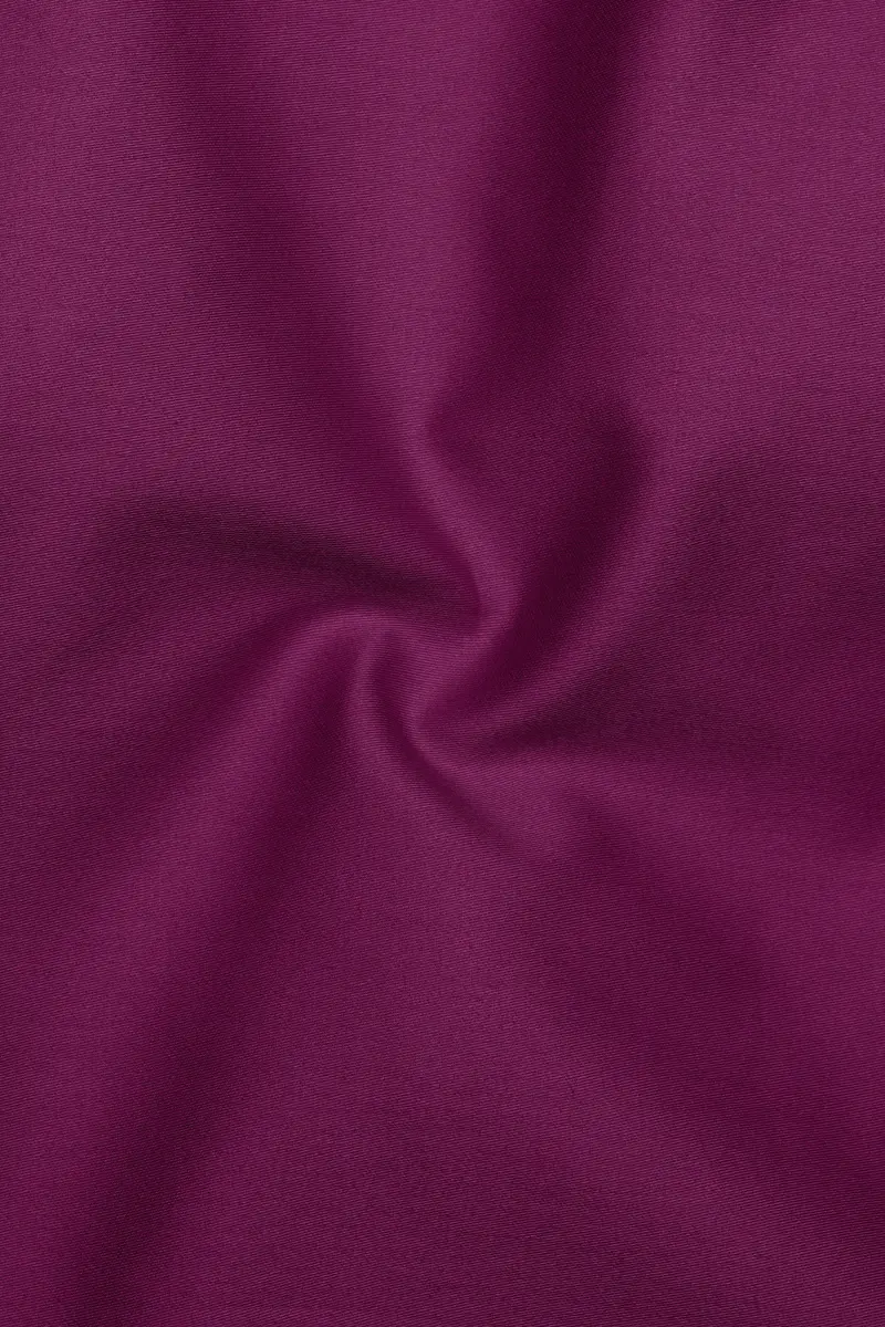 Regalis-Grape Purple Subtle Sheen Super Soft Premium Cotton Mandarin Dress Shirt 3