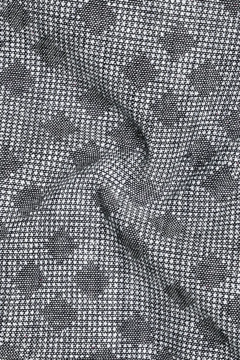 Regent Gray Dobby Textured Premium Giza Cotton Designer Shirt 3