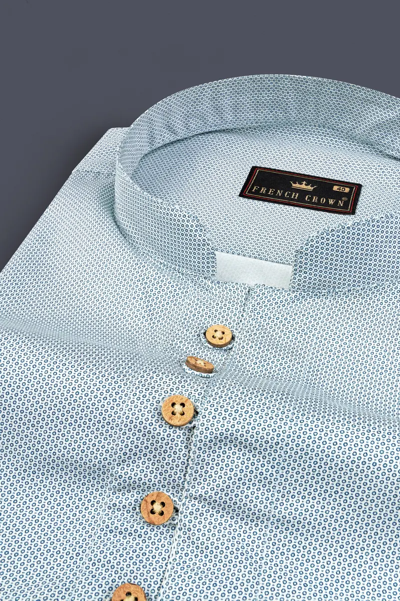 Regent Green Heavyweight Premium Cotton Kurta Shirt 4