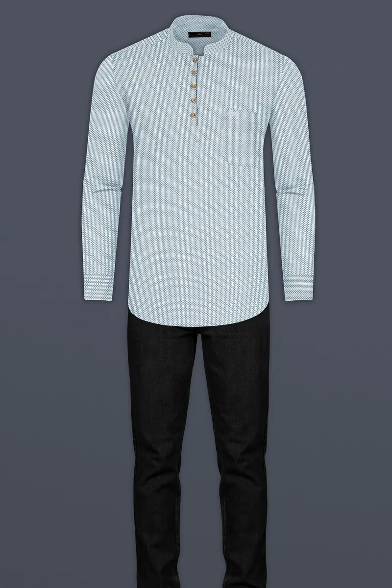 Regent Green Heavyweight Premium Cotton Kurta Shirt 7