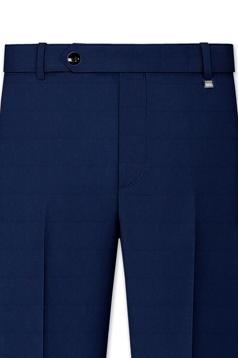 Rhino Blue Checkered Pant 4