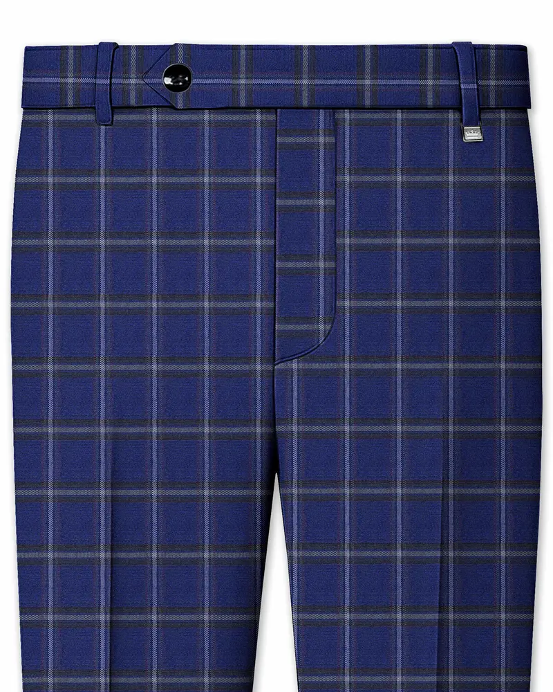 Rhino Blue Windowpane Woolrich Pant 1