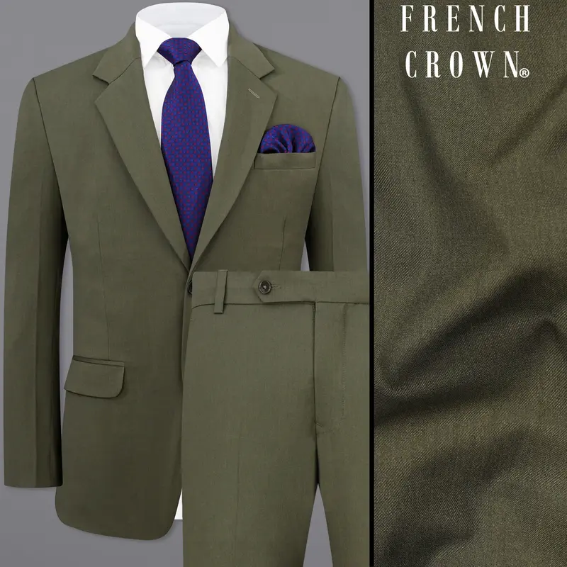 Rifle Green Single Breasted Suit 1
