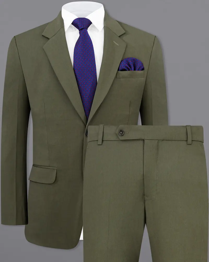 Rifle Green Single Breasted Suit 2