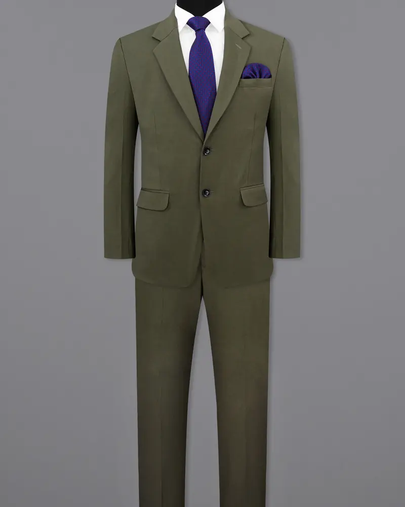 Rifle Green Single Breasted Suit 4