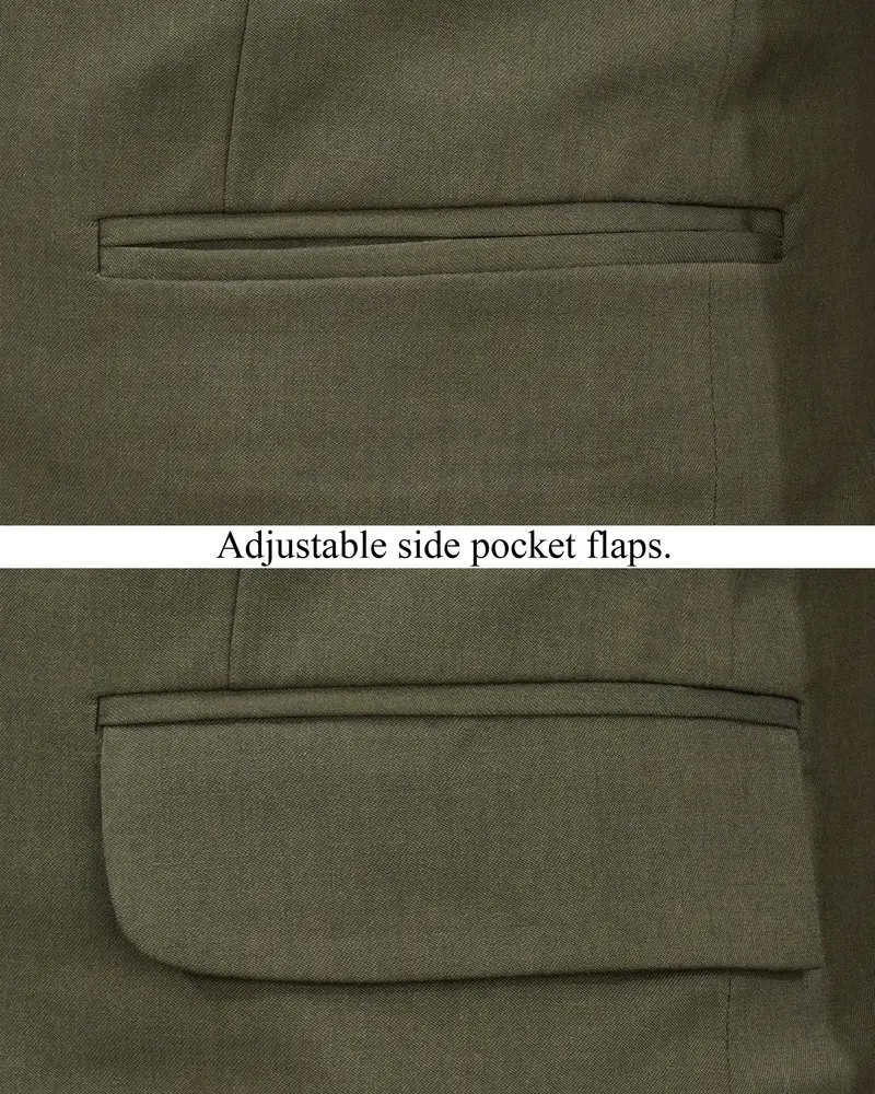 Rifle Green Single Breasted Suit 6