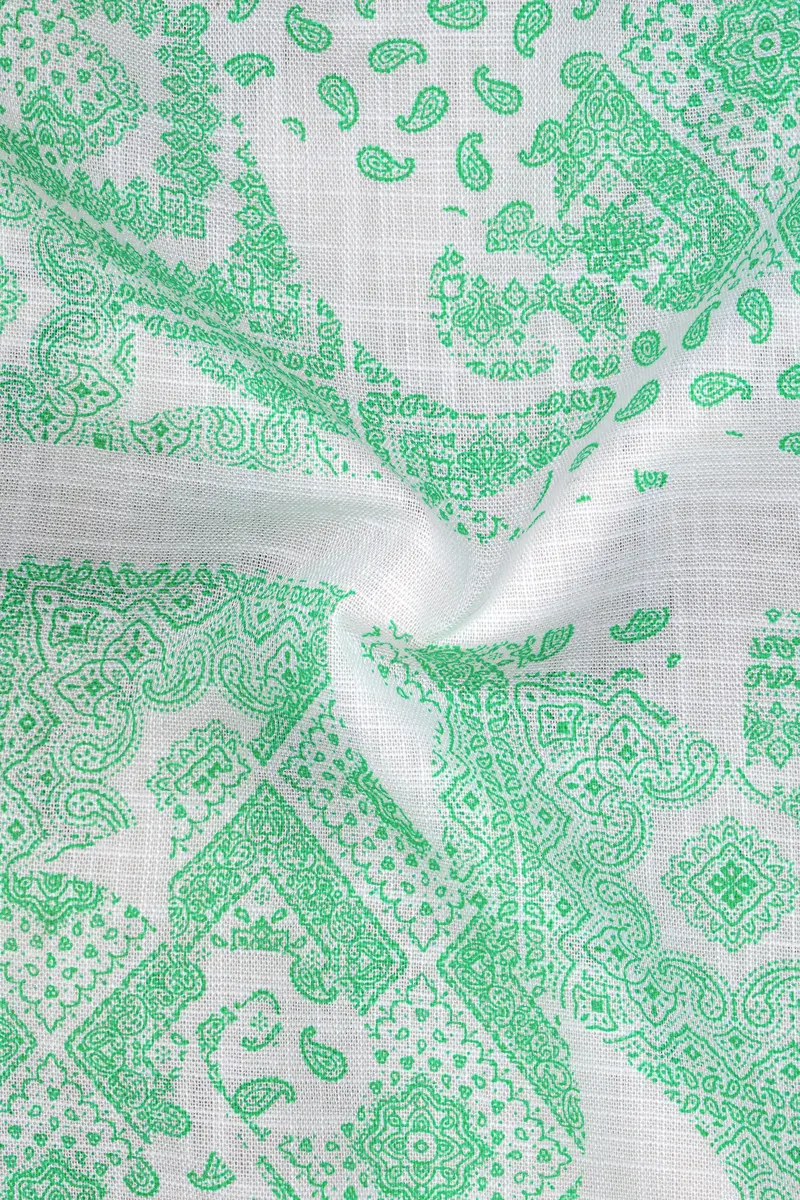 Riptide Quirky Designed Luxurious Linen Shirt 3