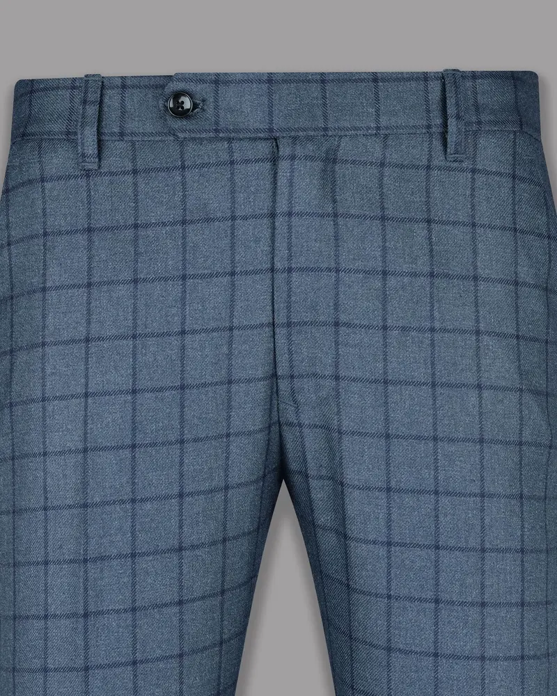 River Bed Blue Windowpane Sport Pant 2
