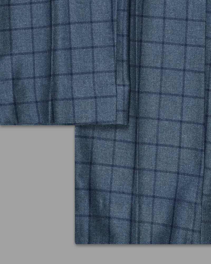 River Bed Blue Windowpane Sport Pant 6