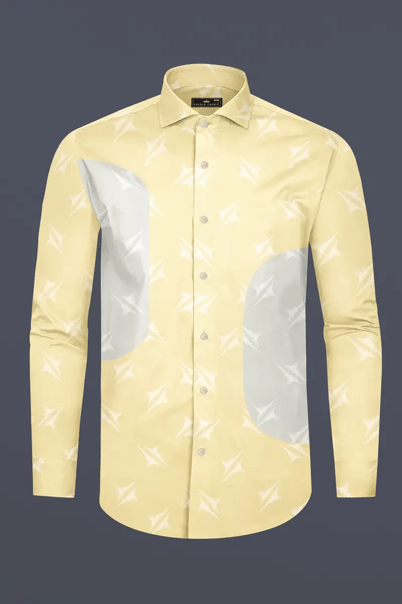 Rob Roy Brown With Nickel Gray And White Twill Premium Cotton Designer Shirt 2
